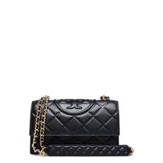 Tory Burch Fleming Small Convertible Shoulder Bag Svart