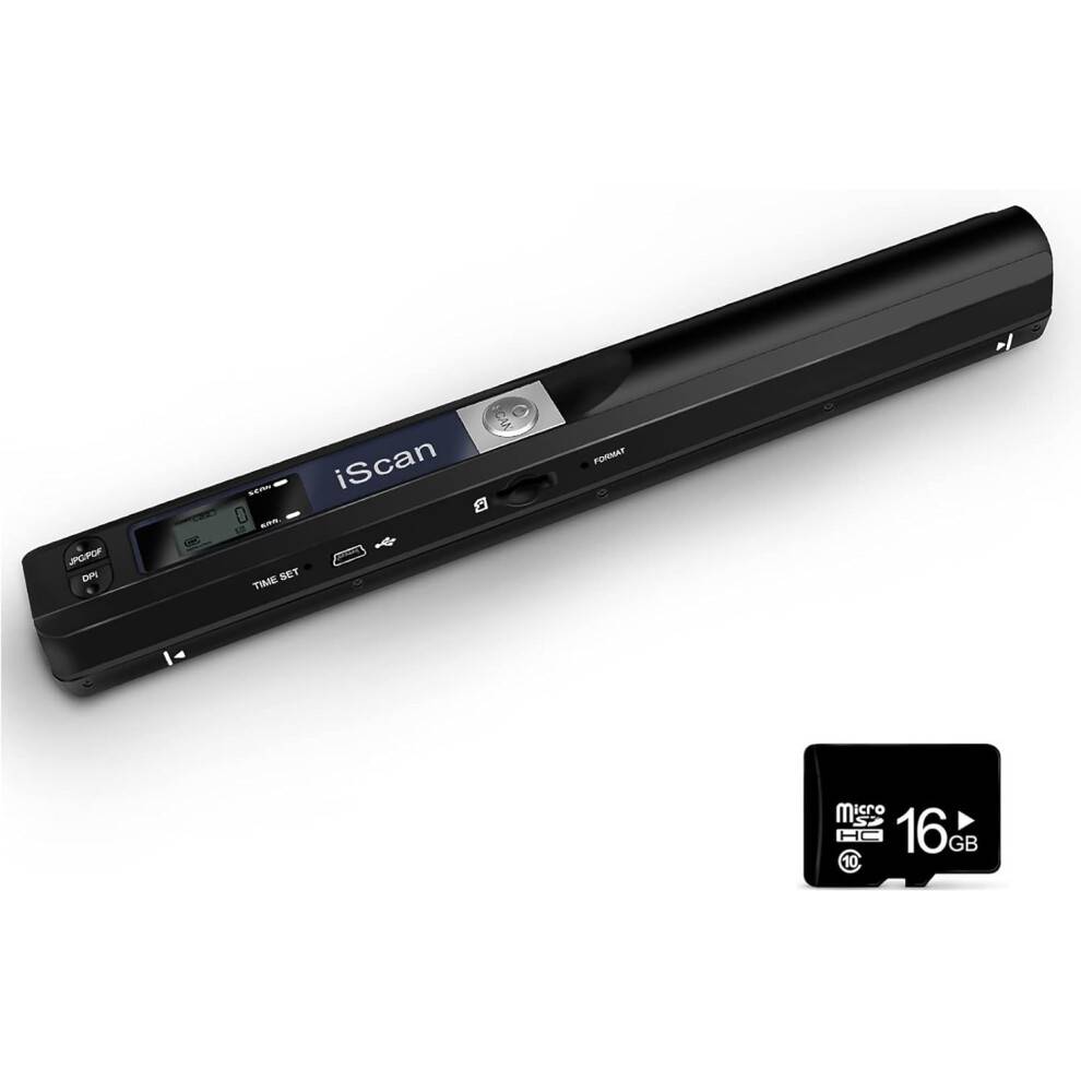 Bærbar dokumentscanner, højopløsningsmuligheder, 900 dpi, USB-dataoverførsel, plug and play, bærbar håndholdt scanner til forretningsrejser
