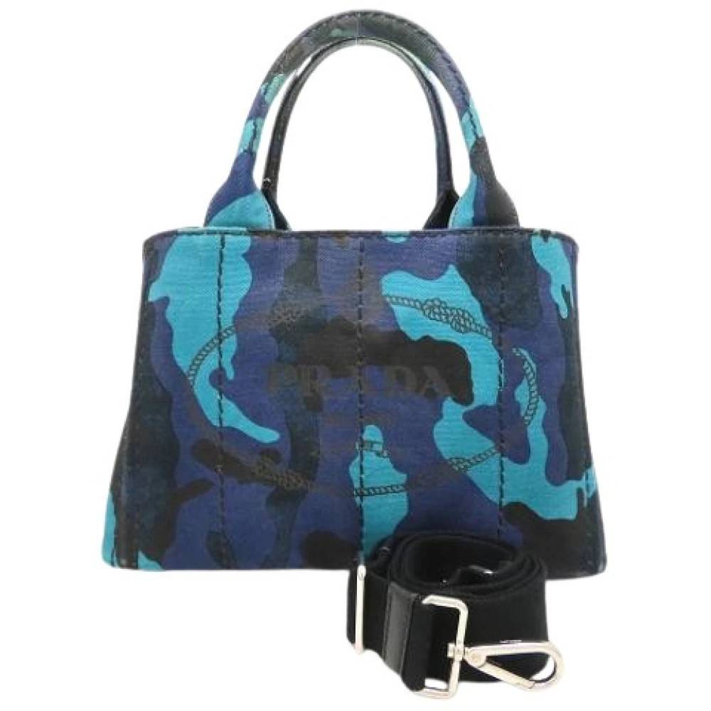 Prada Vintage Pre-owned Vintage Tote Bag - Vintage - Dame - Blå - ONE SIZE -