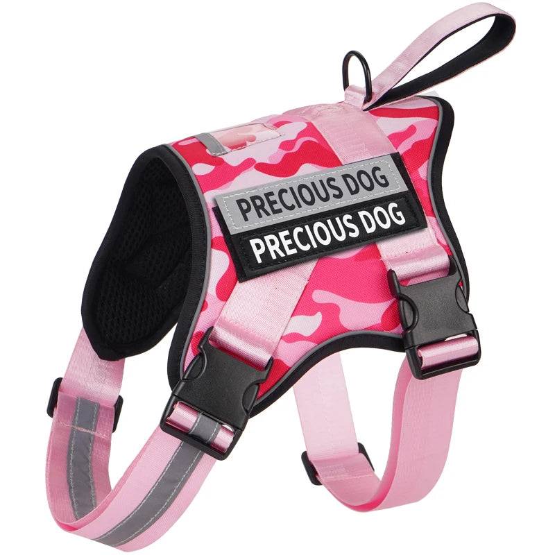 Reflective Breathable No-Pull Dog Vest Harness - Camouflage / M (M)