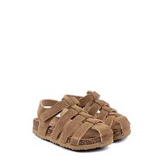 MIKK-LINE Sandal Suede Cork |Brun |28