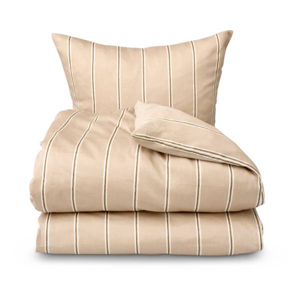 Nordisk Tekstil – River sengesæt taupe (140×200 cm)