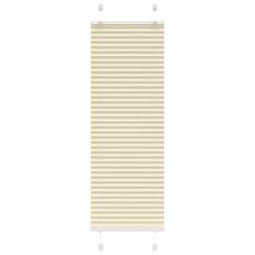 Plisserad persienn cremefärgad 50x100cm tyg bredd 49,4cm