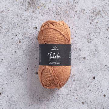 Tilda Garn Bomullsmix 50 G Russet Orange 539 Svarta Fåret