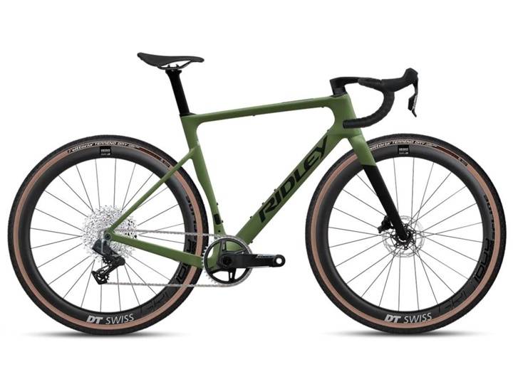 Ridley ASTR RS Force XPLR E1 Gravelcykel Crocodile Green - Ramstorlek XS -