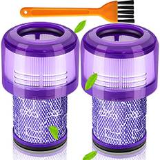 BIBEMOROL Filter für Dyson V12, Ersatzfilter für Dyson Staubsauger V12 Detect Slim Absolute Motorhead Total Clean Extra Fluffy, Waschbarer Hepa Filter V12 Ersatzteile # DY-971517-01 (2 Stück)