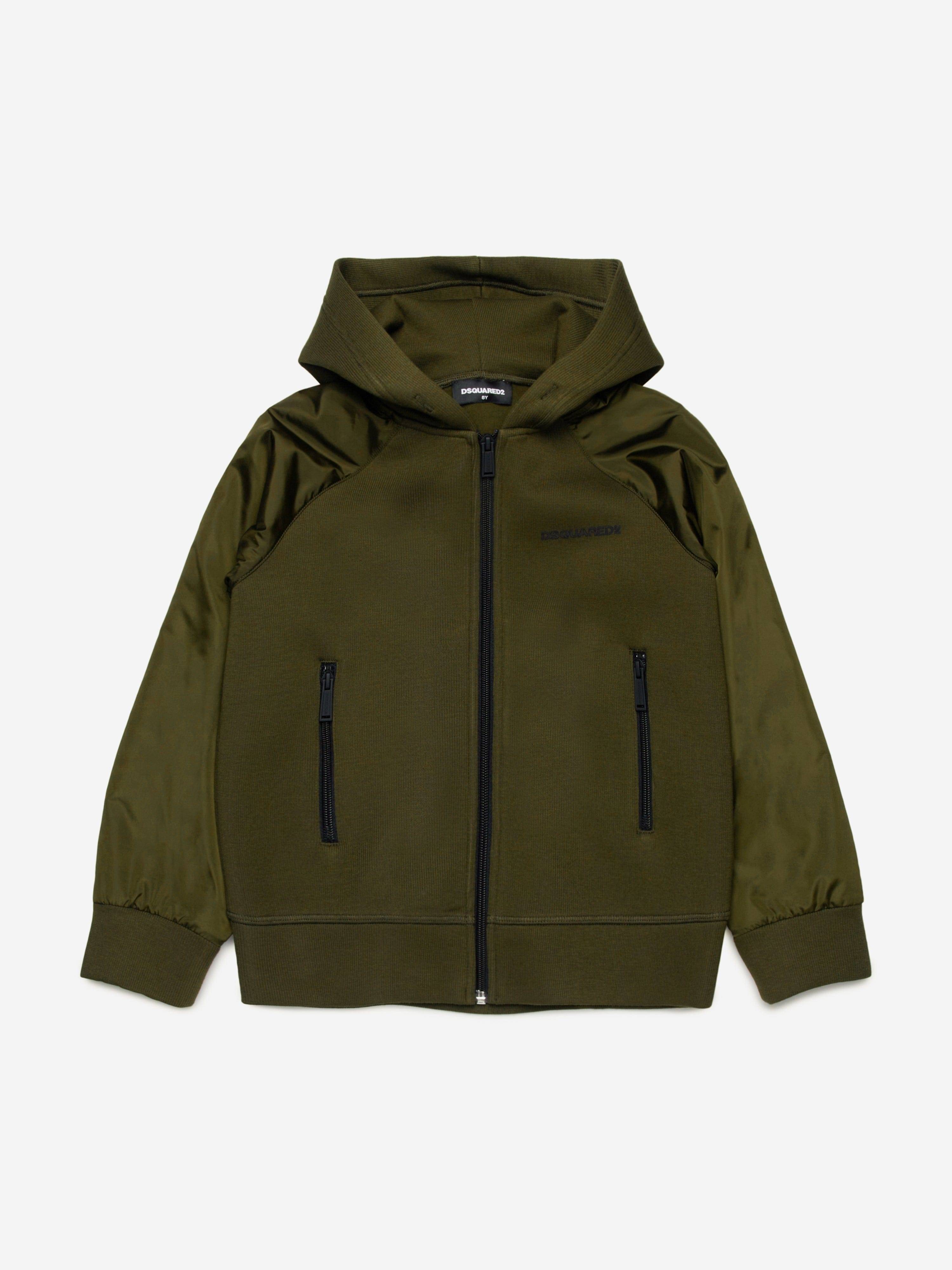 Dsquared2 Kids Zip Up Top in Green - Green / 4 Yrs (4 Yrs)