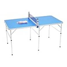 Mudshape fällbart ping pong bord med nät inomhus utomhus tennisbord, mini bordtennis set hopfällbar mini-bordtennis-bärbara bordtennisspel lekar med tillbehör inomhusspel 152 x 76 x 76 cm