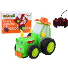 Lean Toys Remote Controlled Jumping R/C Tractor Žalias