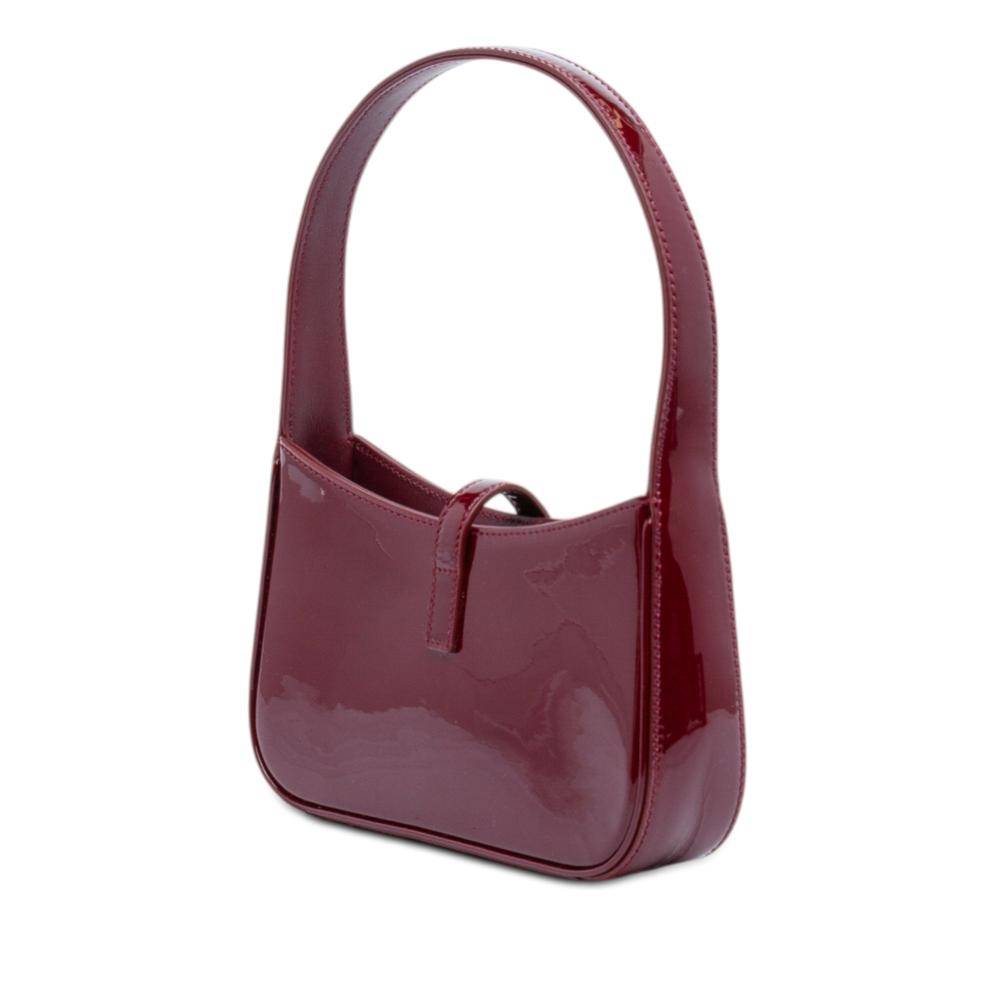 Yves Saint Laurent Vintage Shoulder Bag Stl. - Axelremsväskor Från Magasin - Burgundy (L 11cm x W 19cm x D 4cm)