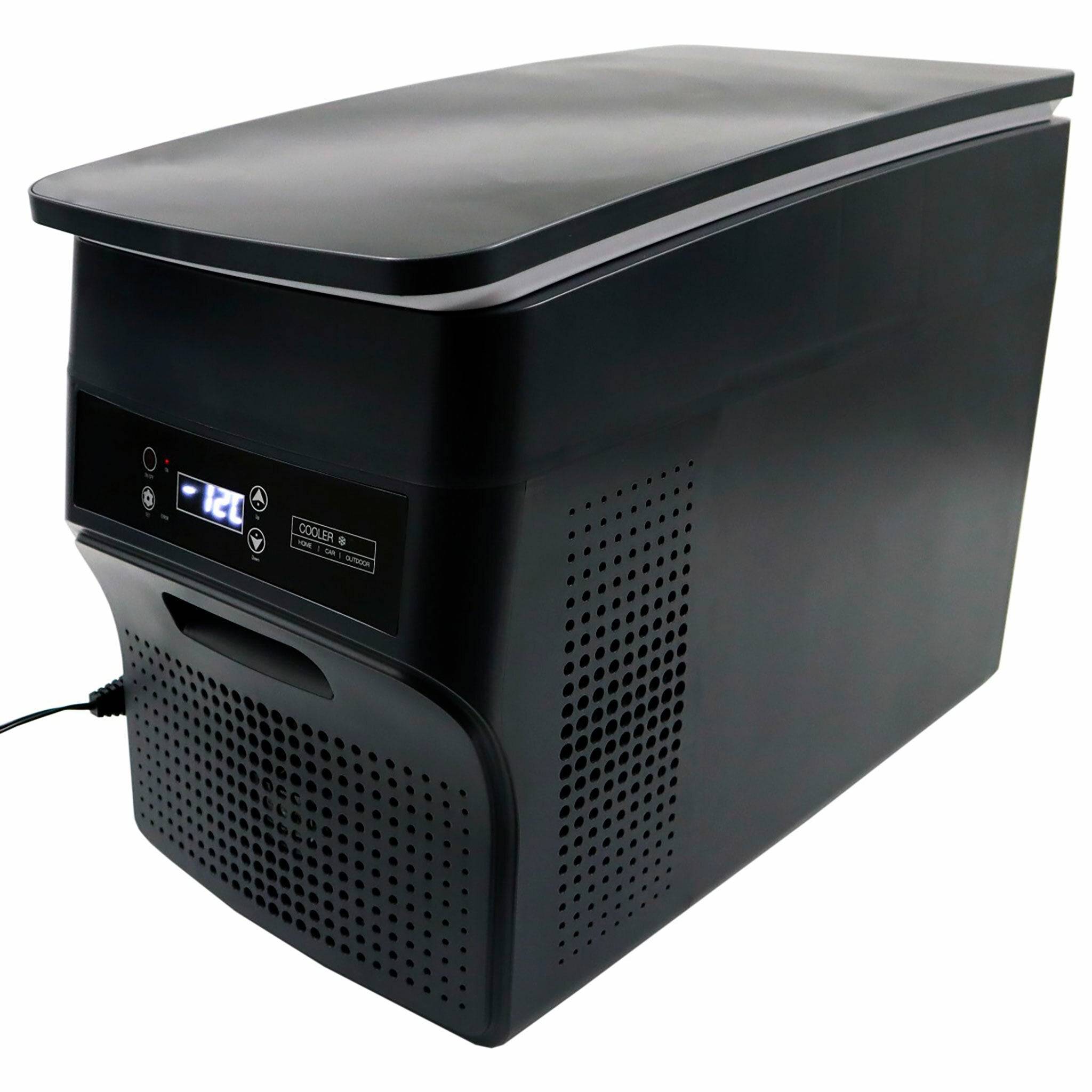 EMAX COOL Køleboks med en kompressor 26l DC, fryser 1,5l, køleskab 25,5l