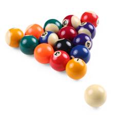 25MM / 38MM Barn Biljard Bord Bollar Set Resin Små Pool Cue Balls Full Set 38mm