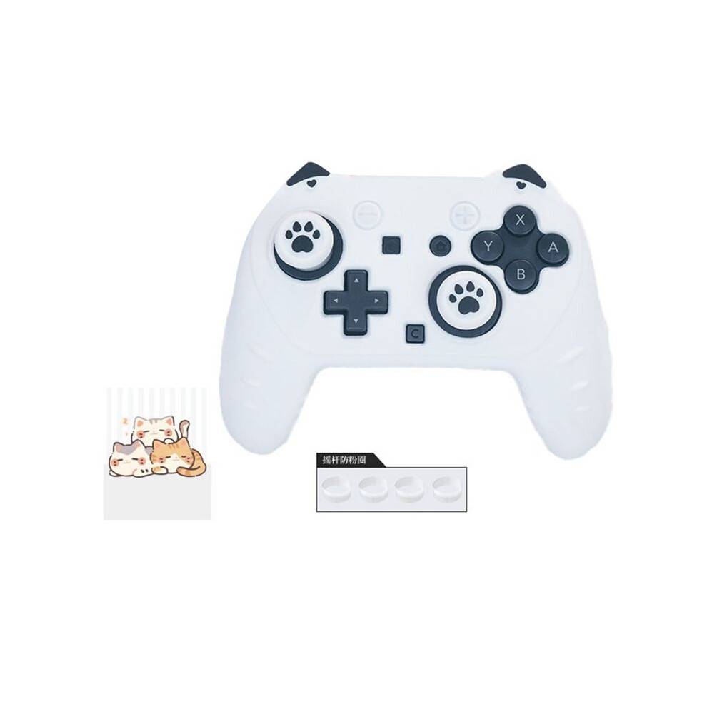 Cat Ear Silicone Case for 2 Pro Game Controller Set Anti-Slip with Joystick Cap for 2 Pro A
