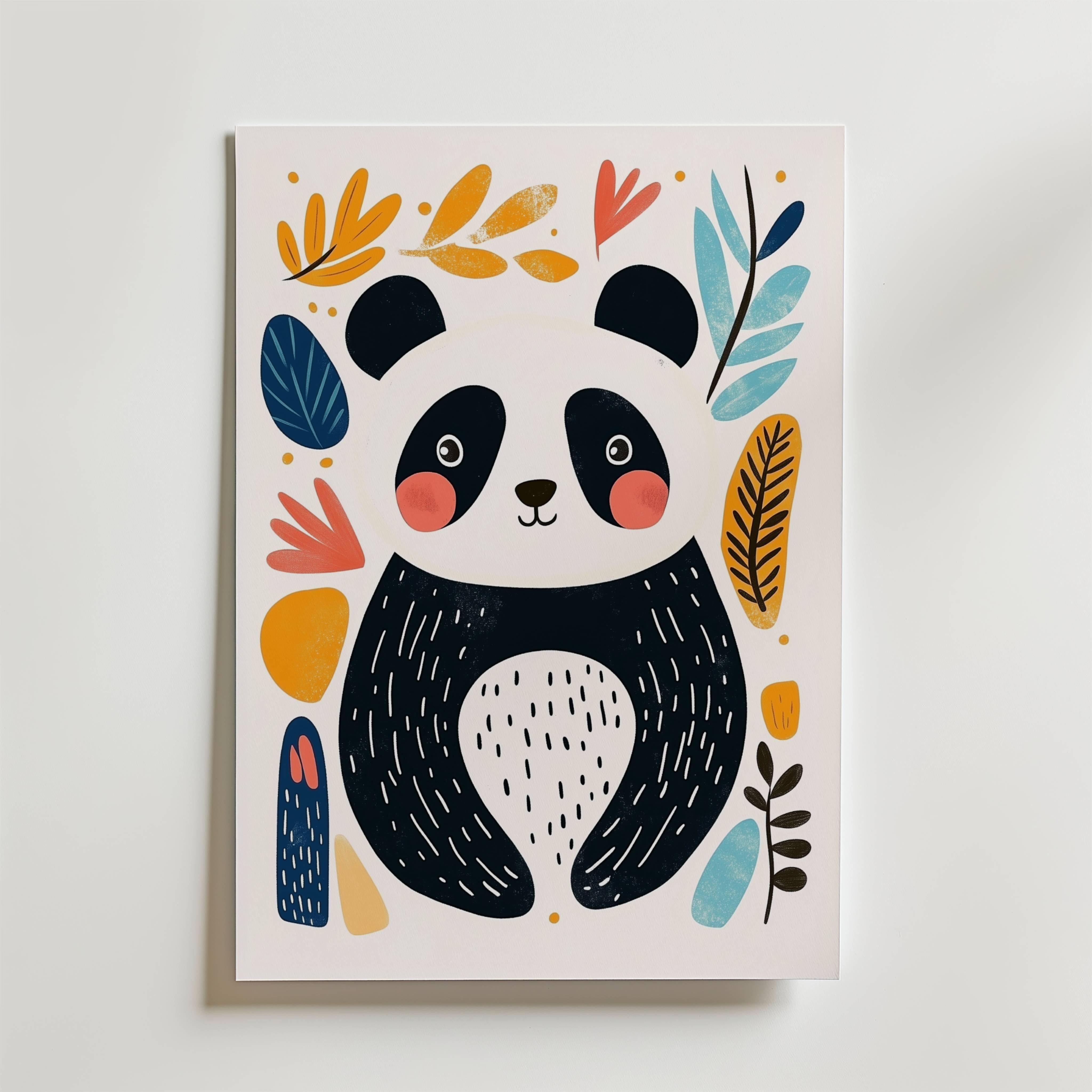 Playful Panda Poster - Fine Art Poster 70x100 cm
