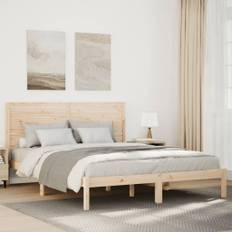 vidaXL Sängram utan madrass extra lång 160x220 cm massivt trä