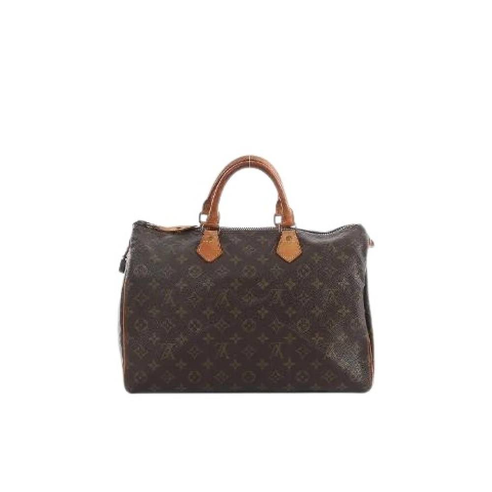 Louis Vuitton Vintage Pre-owned Speedy 35 - Vintage - Dame - Brun - ONE SIZE - Uld