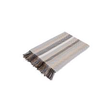 Stribet Plaid, Hvid