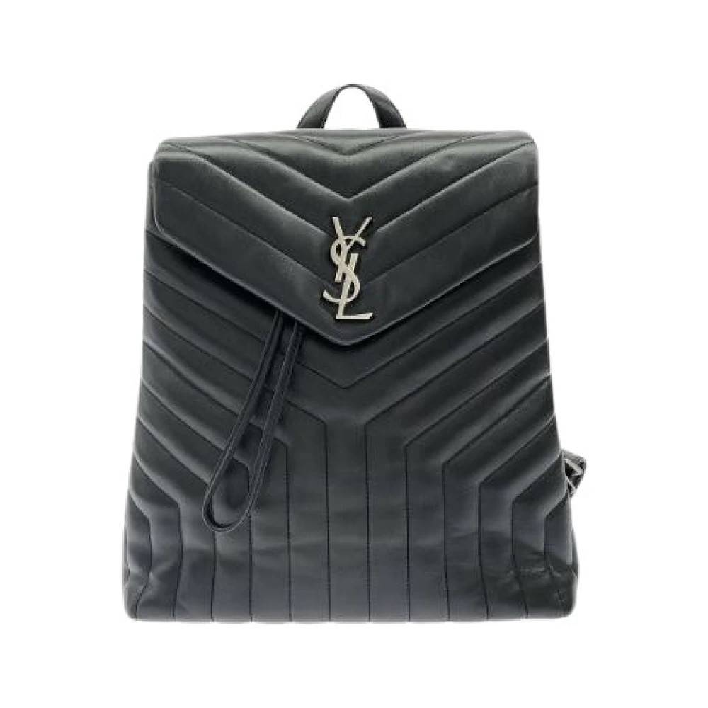 Yves Saint Laurent Vintage Pre-owned Loulou Læder Rygsæk - Vintage - Dame - Sort - ONE SIZE - Læder