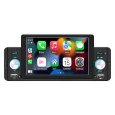 1 Din 5.1 Inch Touch Screen Car MP5 Player Bluetooth Car Radio Carplay/Android Auto Digital Multimedia Receiver with Remote Control