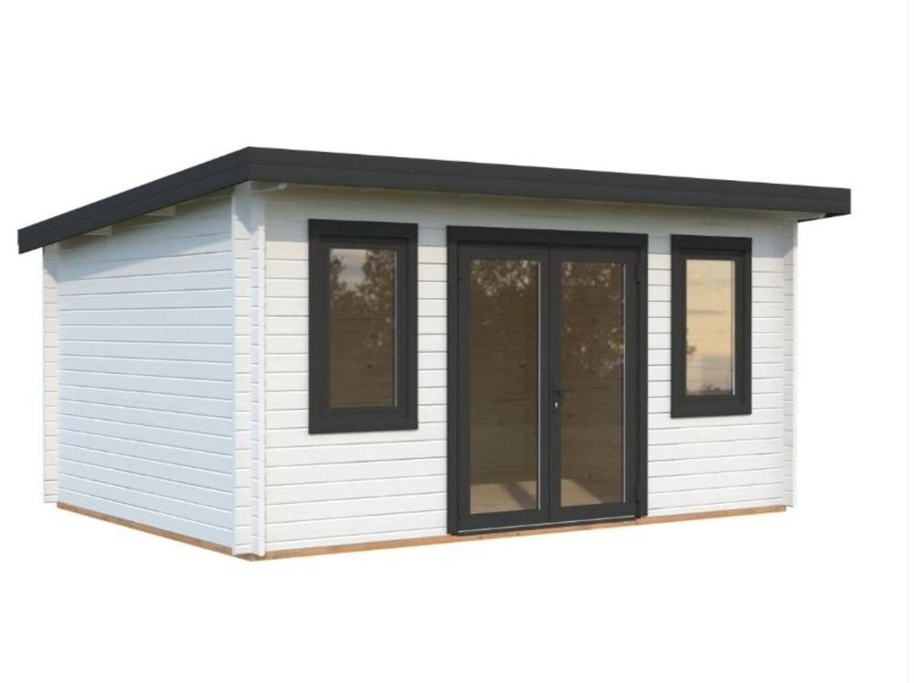 Anneks, Lisandra, 14,2 m², hvid/mørkegrå