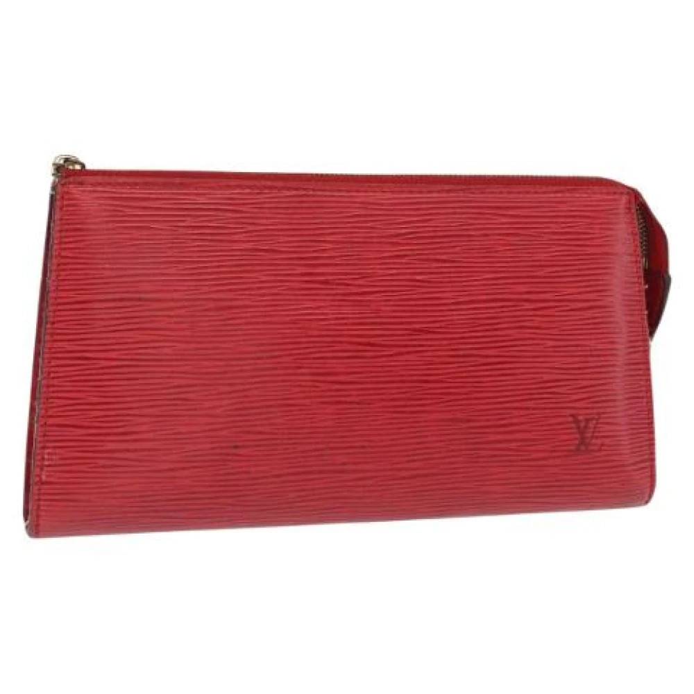 Louis Vuitton Vintage Pre-owned Vintage Clutch - Vintage - Dame - Rød - ONE SIZE - Læder