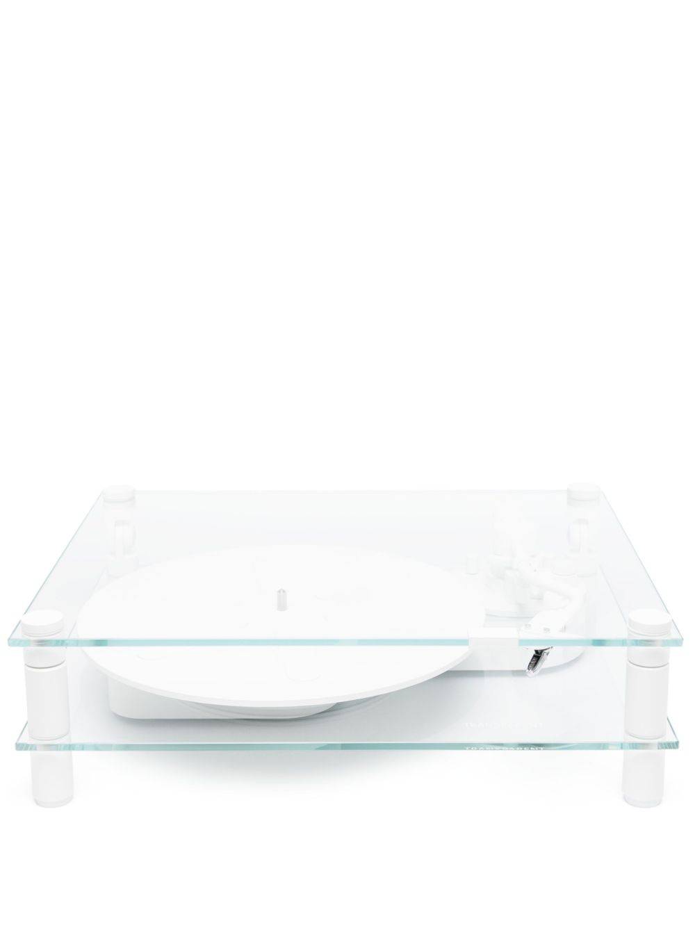 Transparent - transparent skivspelare - unisex - Glas/metall - OS - Neutral