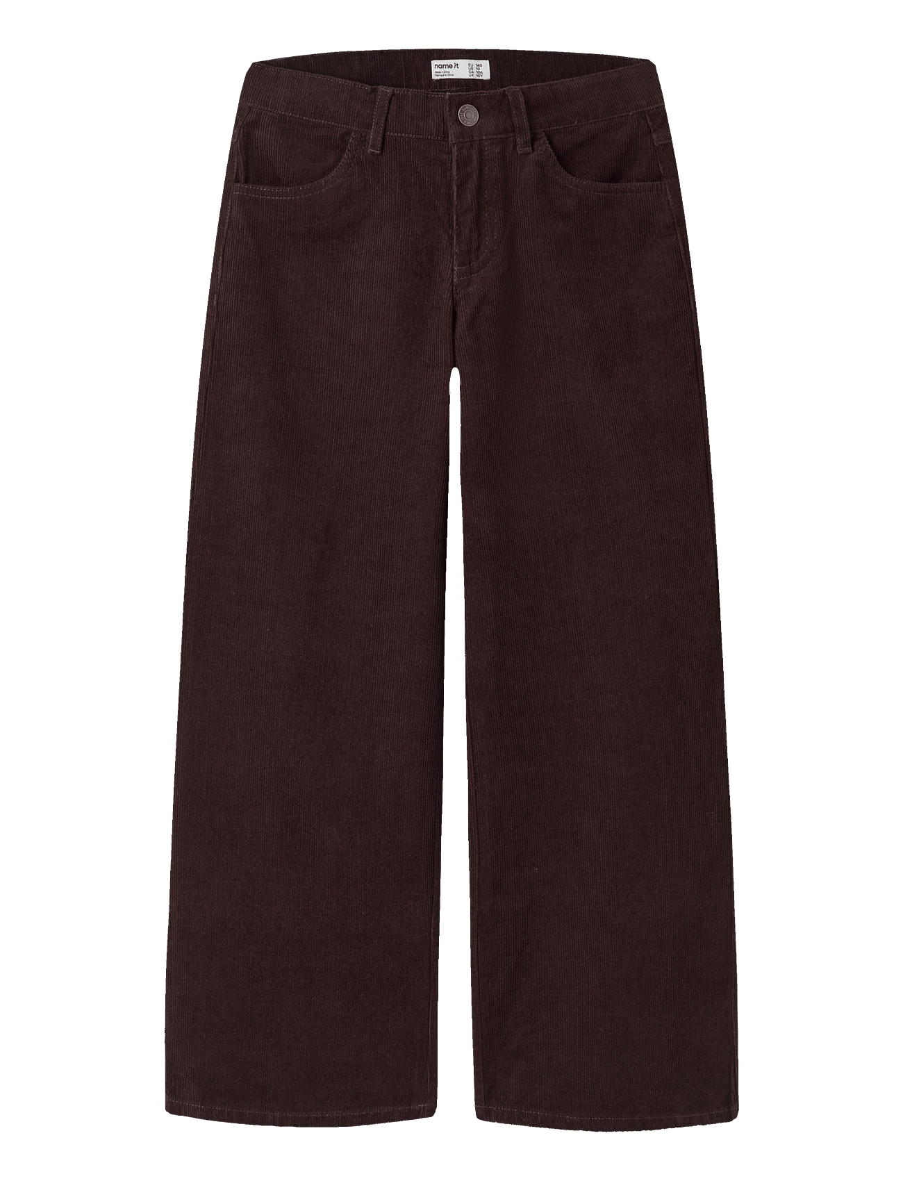 NAME IT Nkfrose X-Wide Cord Pants 2009-Cy | Brown | 134