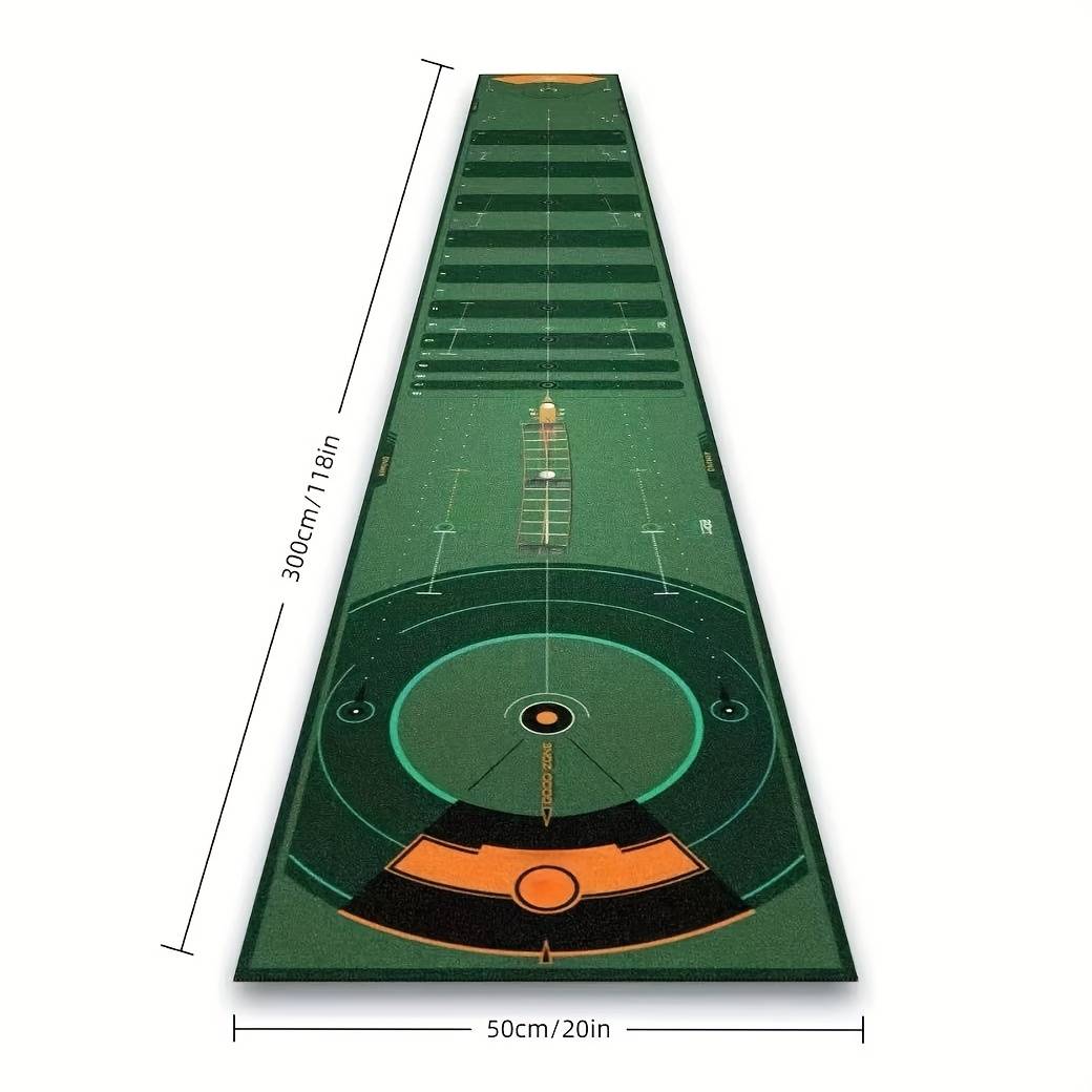 TEMU Golf Putting Training Mat, And Speed Control Practice, Multi-angle Precise Putting Training, Calibrated Line , One-button Distance/ Calibration, Precise Practice, Realistic Putting Experience