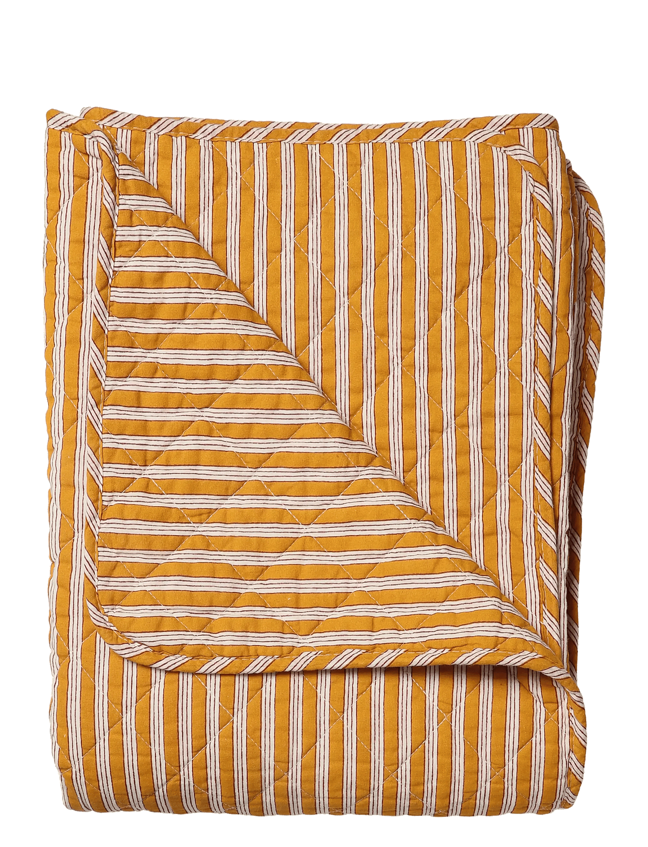 Au Maison Quilt Ethnic, Multi Stripe-Yellow, 140X220 Cm - Yellow - 140X220 cm