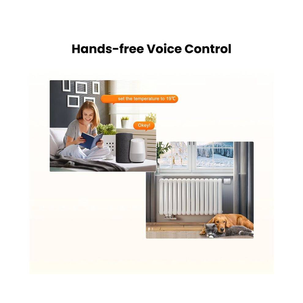 Radiator Thermostat, ZigBee Thermostatic Radiator Valve, TRV for Heating, Works with Alexa Home