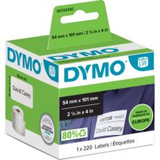 6 stk DYMO LW LABEL PAPIR 54X101MM