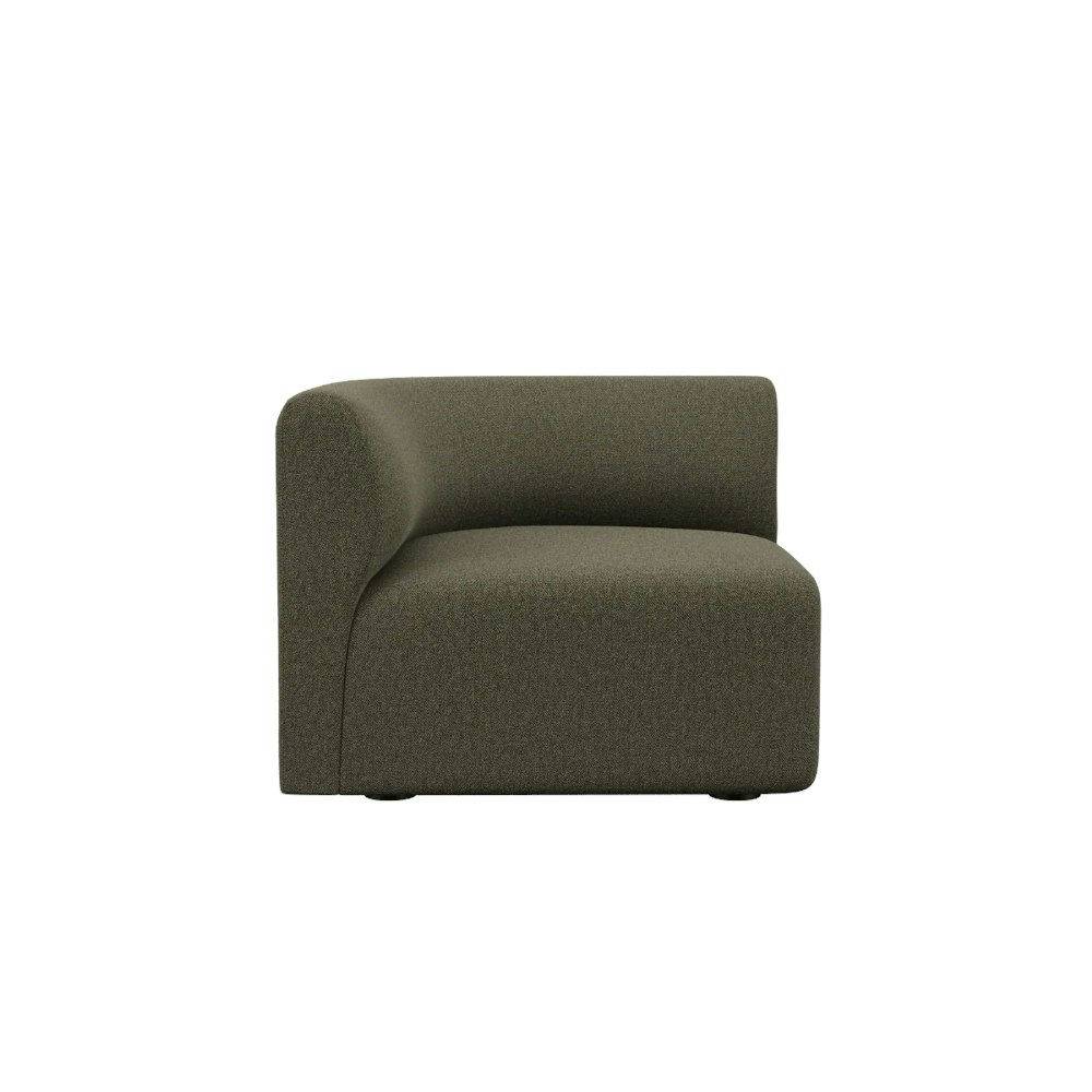 SACKit Fjord Sofa Left Corner Section Sealife Brown