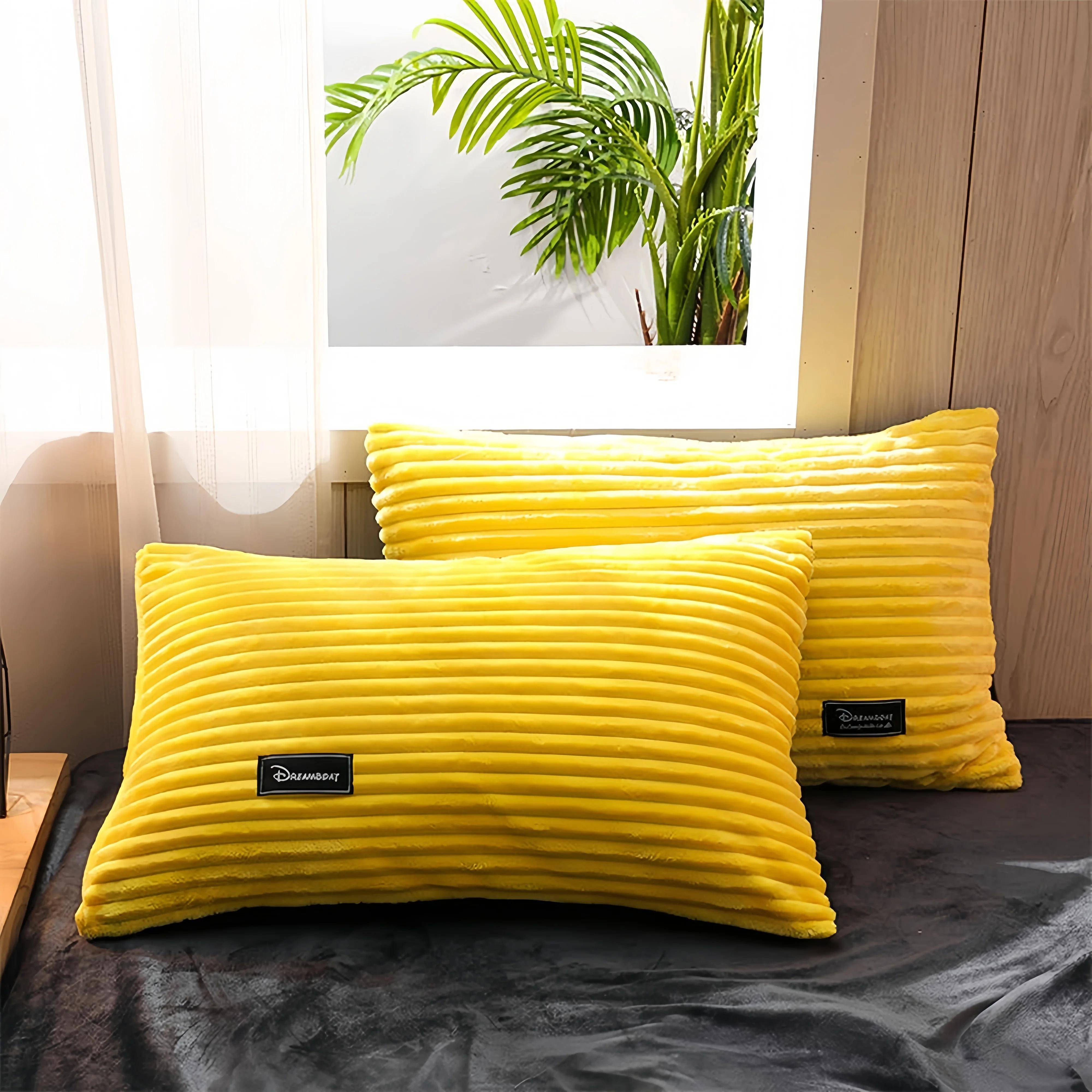 Thinken Vintermagi Sammet Kuddfodral till sängkläder Varmt och bekvämt Heminredning Kuddfodral 48×74CM mörkblå färg