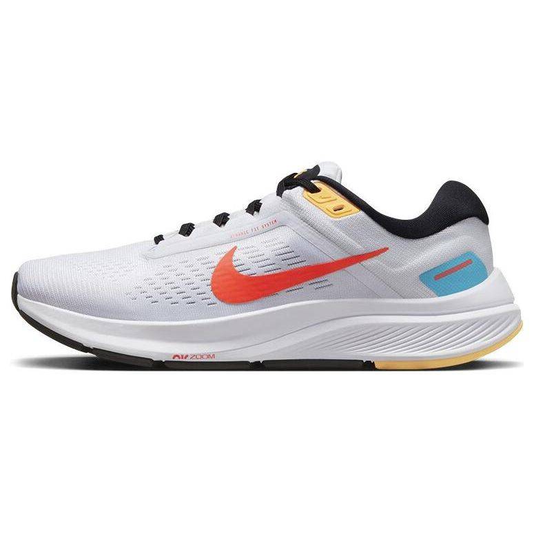 Nike Air Zoom Structure 24 Vit Picante Röd Dam Sneakers Svart DA8570-107 44