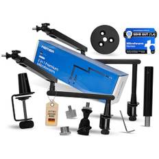 Nemea Mikrofon-Arm 2 in 1 extra stabiler low und high profile Microphone Boom Arm [Für alleMikrofone] Ständer Halterung für Podcast, Livestream, Gaming, Meeting | Jetzt deinen Mic Standaussuchen