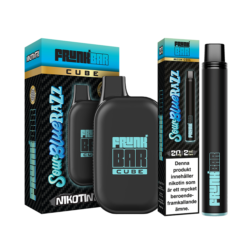 Frunk Bar Sour Blue Razz 0mg+20mg Mixpack