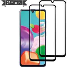 Samsung A41 Tempered Glass [2 Pack], [3D Full Coverage], 9H Hardness and Scratch Resistant for Samtc Screen Protector