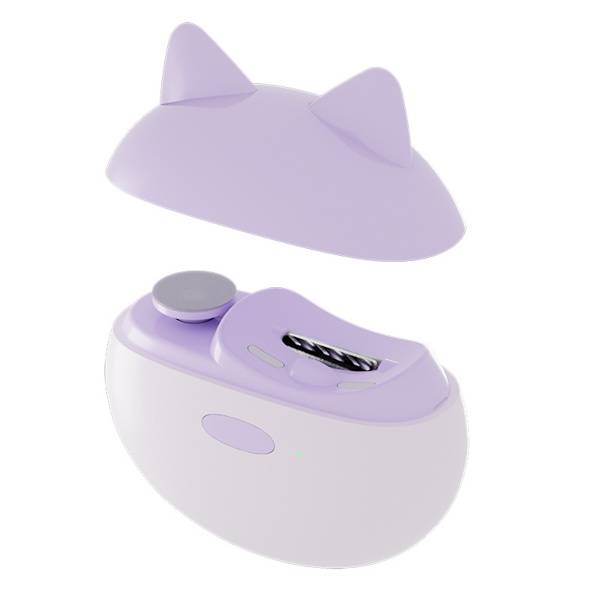 Elektrisk 2-i-1 Nagelklippare & Slipmaskin - Säker, Automatisk Nageltrimmer LightPurple