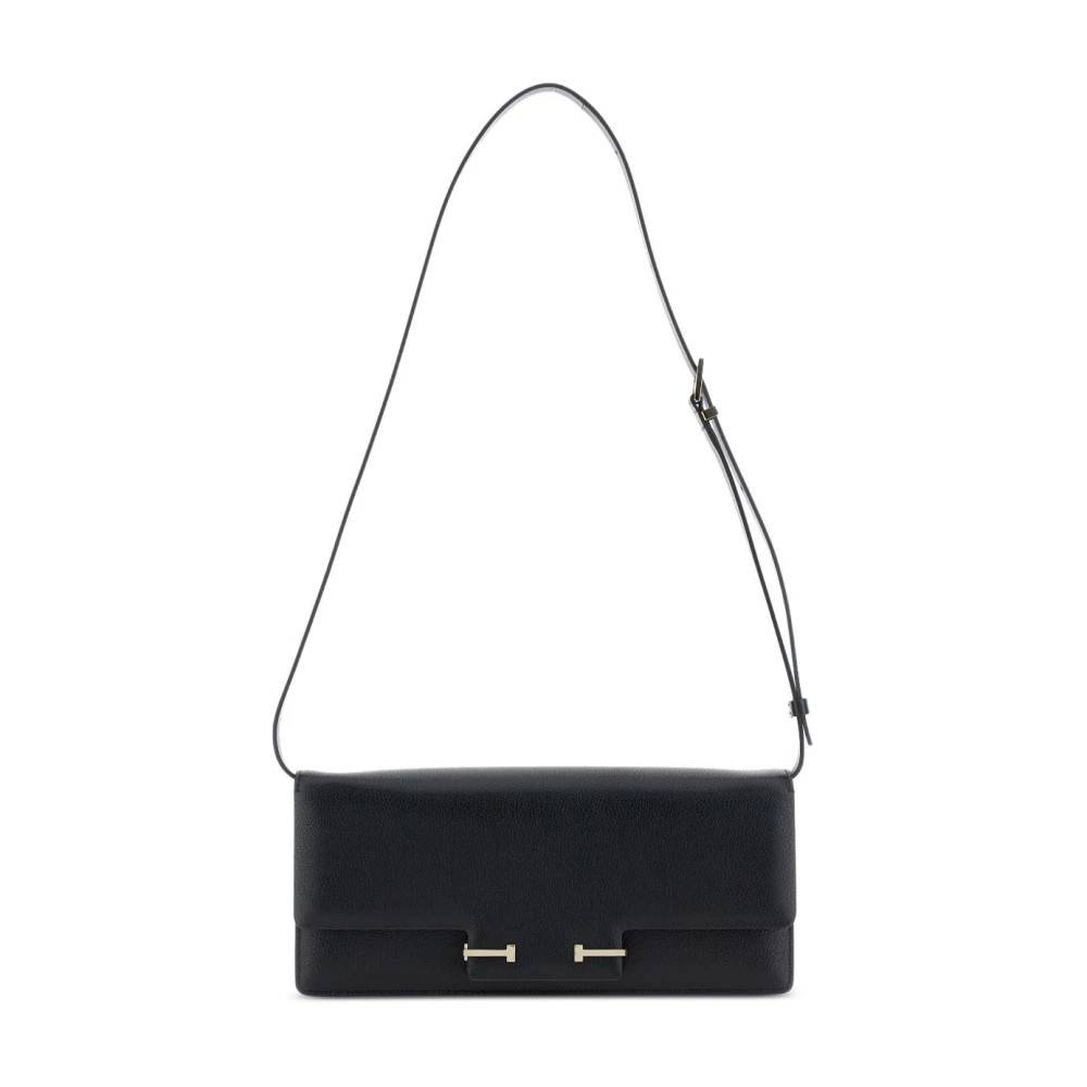 Tom Ford - Svart Läder Axelväska Väskor - Dam - ONE Size - Läder