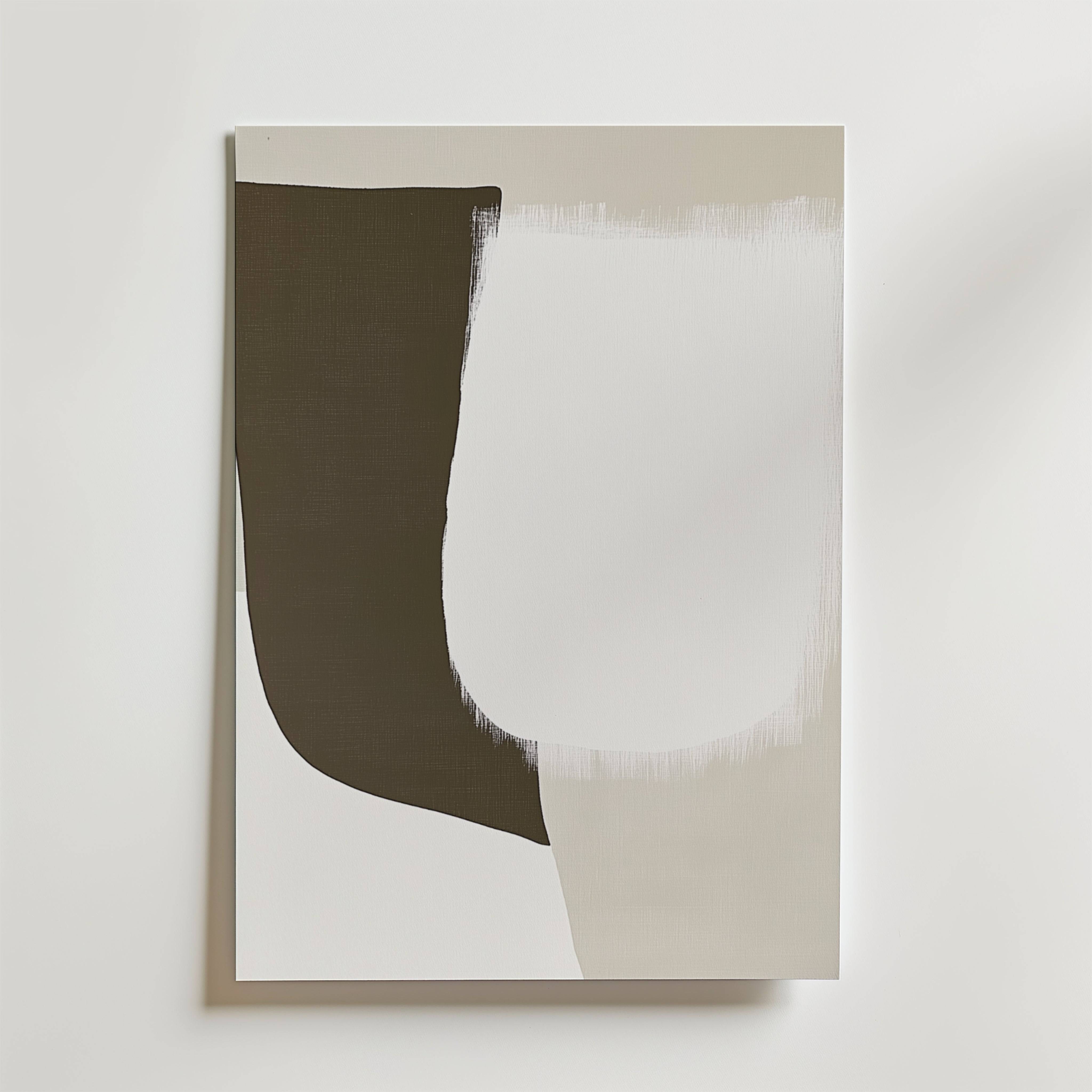 Contrasting Shapes Poster - Fine Art Poster 13x18 cm