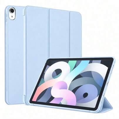 3-delat skyddande fodral, kompatibelt med iPad 11:e generationens surfplatta, A16 skyddande fodral, matt TPU mjukt skal droppsäkert/fallsäkert/minimal - vit isfärg (Multi-size)
