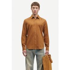 Samsøe Samsøe Saliam NX Shirt 10504 Mand Nuthatch Langærmede Skjorter Str S - hos Magasin