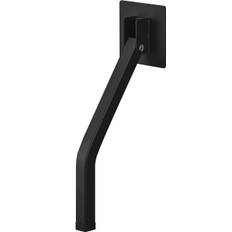 Yamazaki Jitsugyo Tape Folding Door Stopper Long Black W7 x D8 x H25cm Smart tape Easy installation Entrance door Can be operated with one foot 3727 svart