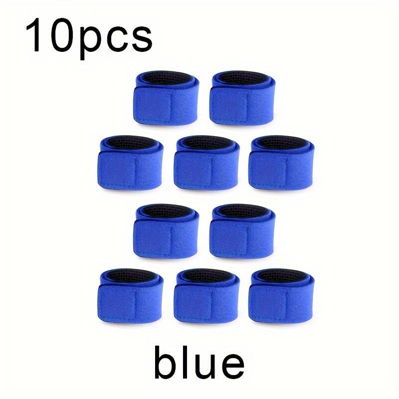 TEMU 10pcs Fishing Rod Tie Holder Strap Belt, Elastic Wrap Band, Pole Holder Fastener Ties, Outdoor Fishing Tools