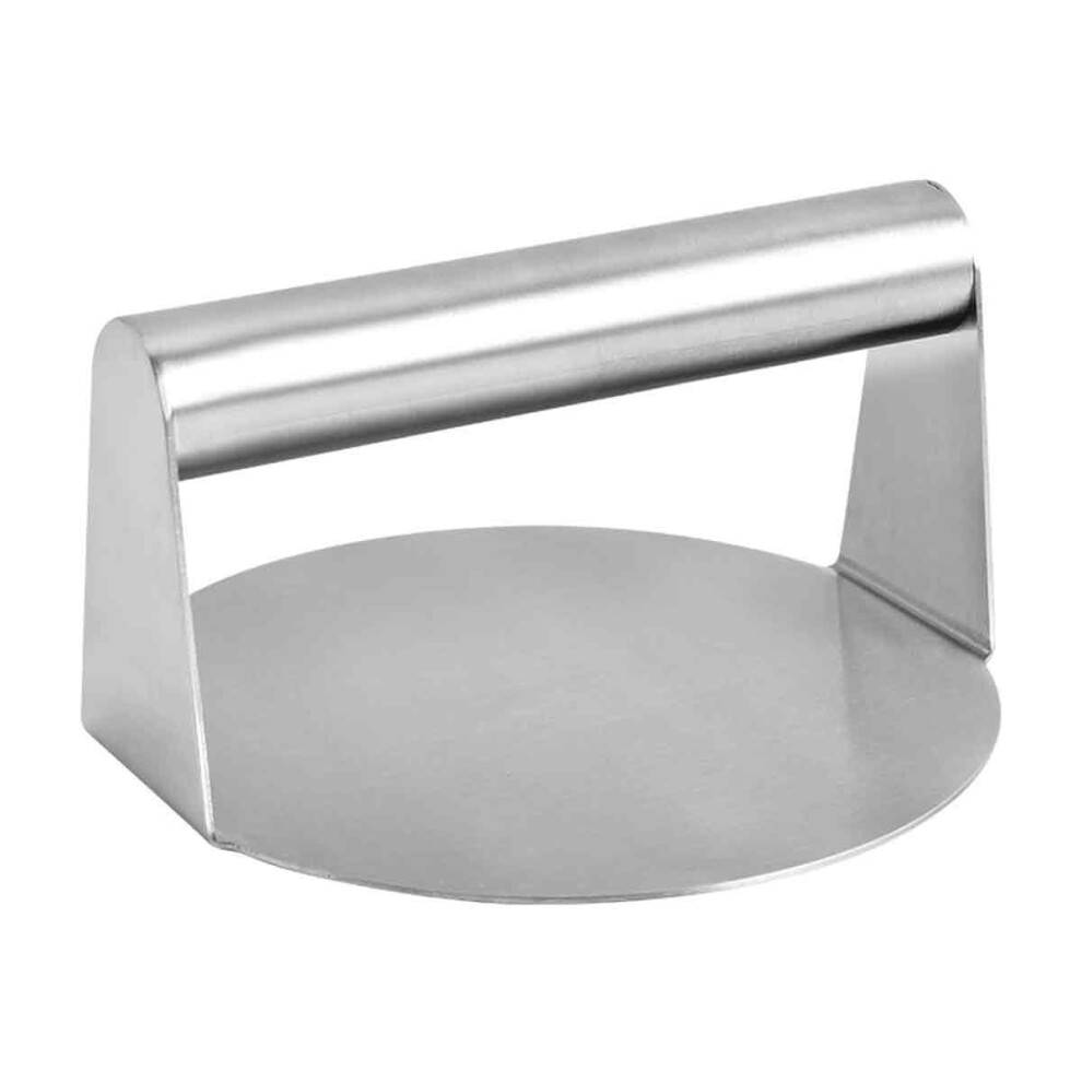 Burgerpresse i rustfrit stål, 5,51 tommer rund Burger Smasher, kraftig smash