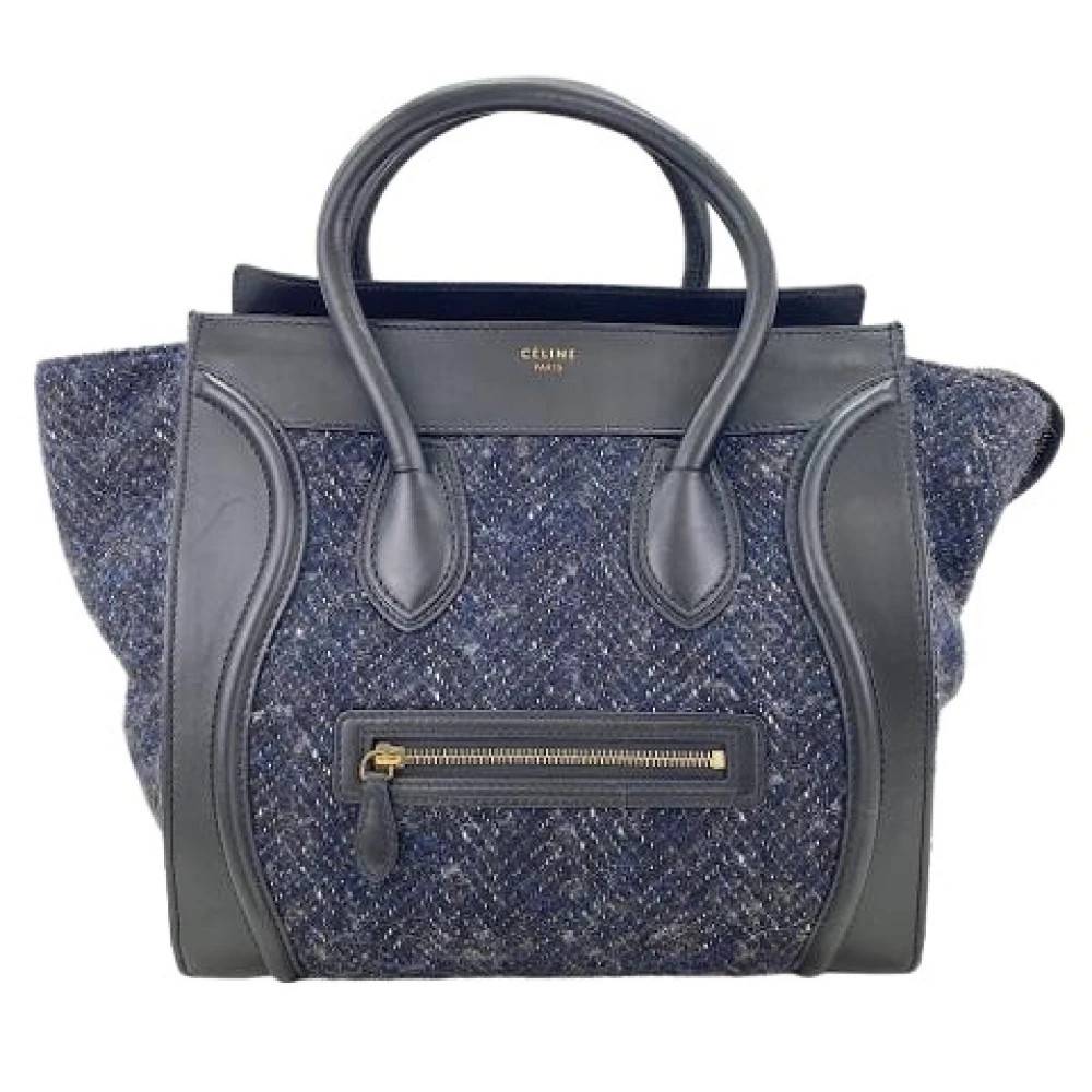 Celine Vintage Pre-owned Vintage Håndtaske - Vintage - Dame - Blå - ONE SIZE - Læder