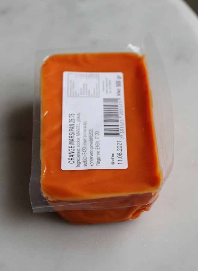 Marsipan - Orange - 500 g