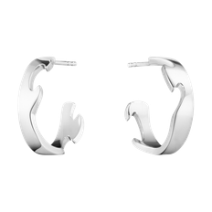 Fusion stora örhängen, Georg Jensen, 18 k vitt guld