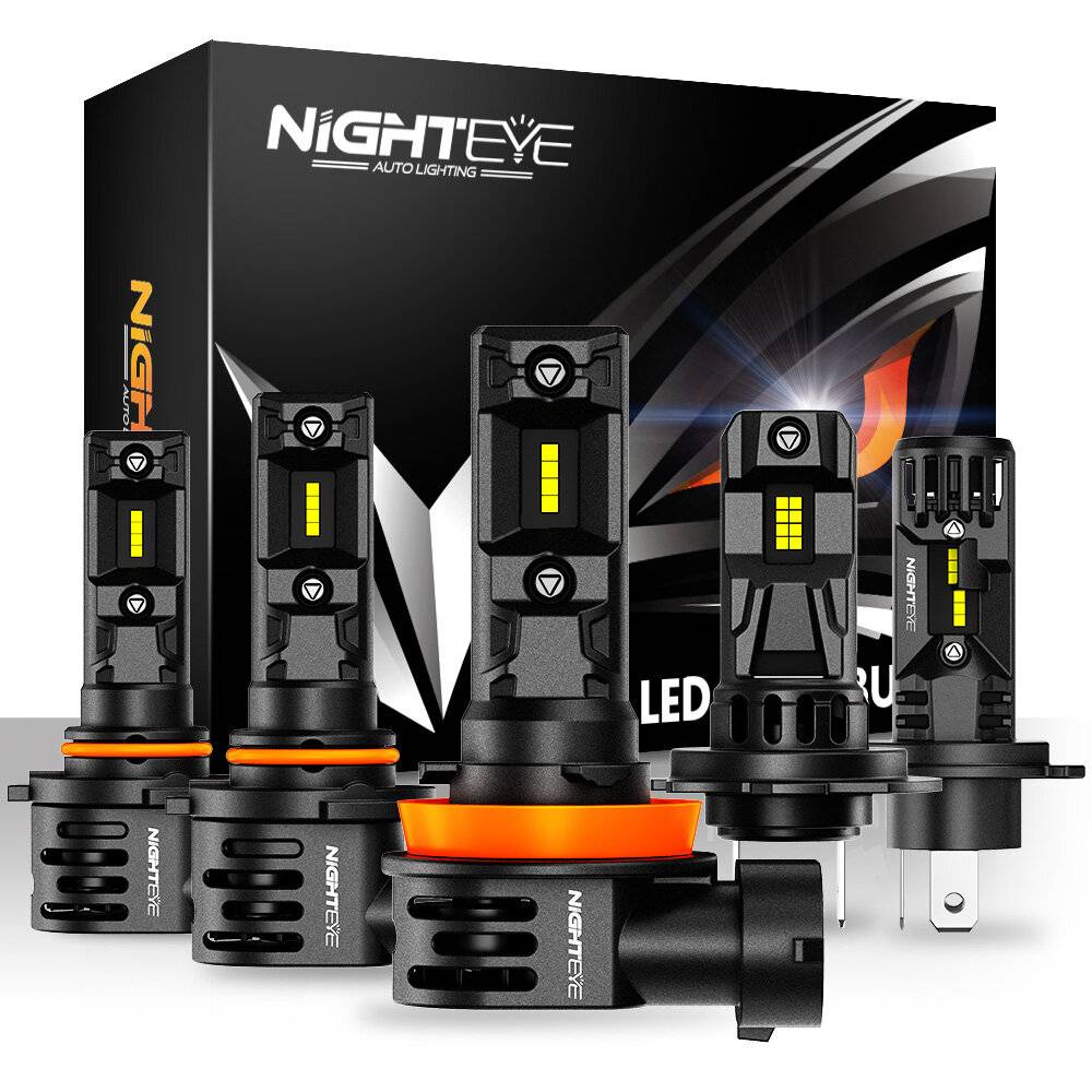 NightEye Auto Belysning A315-S7 Ett par 20000LM 6500K LED Bilstrålkastare 70W Bilstrålkastare IP68 Vattentät för Bilmodi