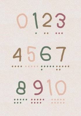 Barnmatta - Counting rug (multi) (Storlek: 160 x 230 cm)